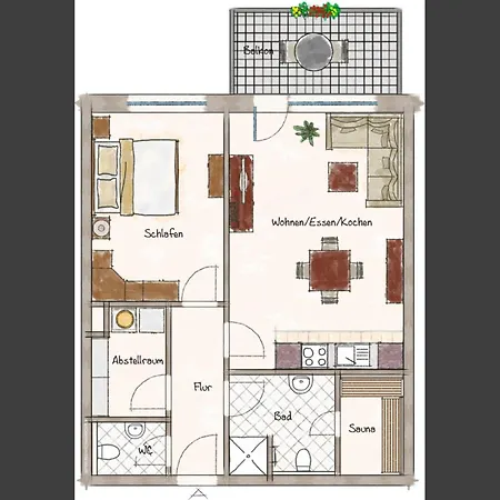 דירה Quartier Hohe Geest 21 קושהאבן